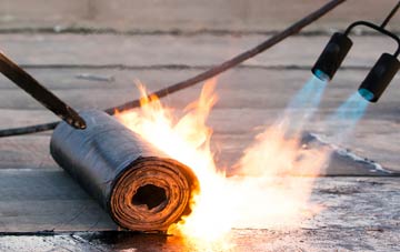 The Fall asphalt flat roofing repairs